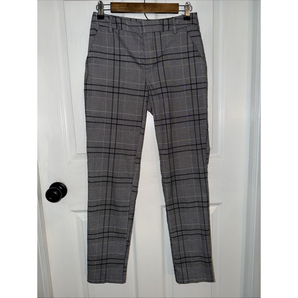 Laundry By Shelli Segal Mid Rise Plaid Tapered Leg Pants‎ Size 2 Preppy Dress